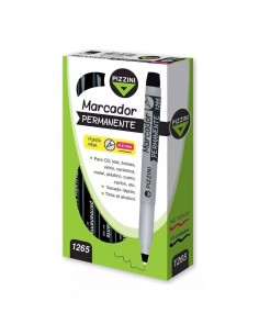 Marcador Pizzini Permanente Redondo 0,5 Mm Negro 1265ng
