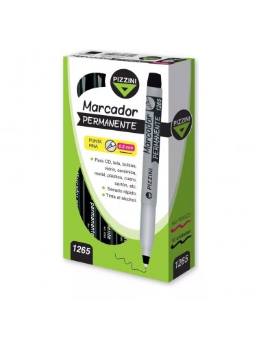 Marcador Pizzini Permanente Redondo 0,5 Mm...