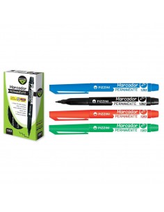 Marcador Pizzini Permanente Redondo 1mm Negro 1263ng