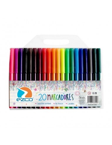 Marcador Ezco Escolar X 20