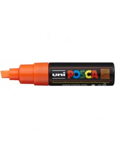 Marcador Posca Pc-8k Punta Chanfle Naranja