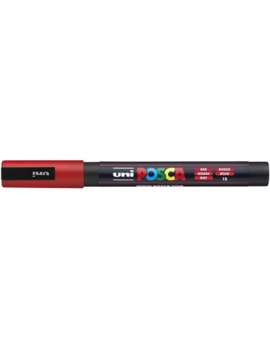 Marcador Posca Pc-3m Punta Mediana Color Rojo Vino