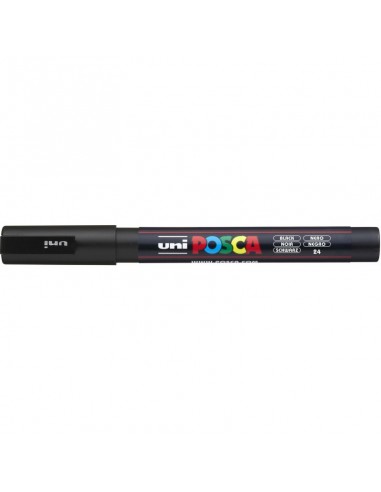 Marcador Posca Pc-3m Punta Mediana Color Negro