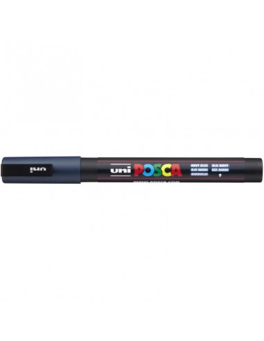 Marcador Posca Pc-3m Punta Mediana Color Azul...