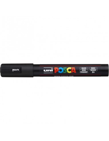 Marcador Posca Pc-5m Punta Gruesa Negro