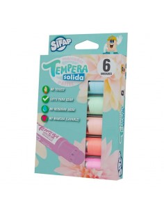 Tempera Sifap Solida Pastel X 6