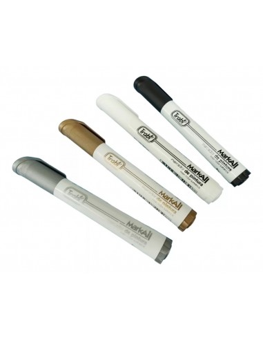 Marcador Trabi Mark All Blanco Punta Redonda