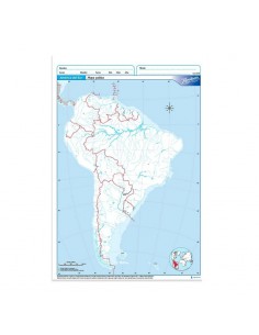 Mapa America Del Sur Politico N5 Alfa