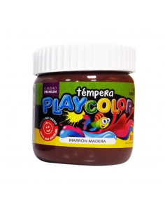 Tempera Playcolor Pote 250 Gr Marron Madera