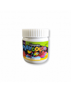 Tempera Playcolor Pote 250 Gr Blanco