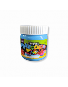 Tempera Playcolor Pote 250 Gr Celeste