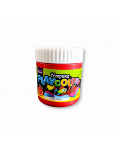 Tempera Playcolor Pote 250 Gr Rojo