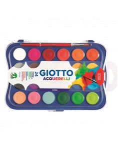 Acuarelas Giotto 24 Colores Bandeja + Pincel