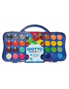 Acuarelas Giotto 36 Colores Bandeja + Pincel
