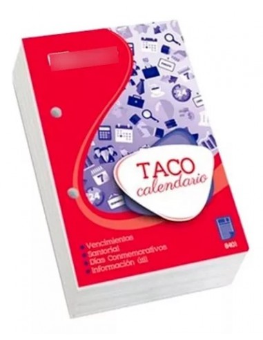 Taco Calendario Medoro 2026