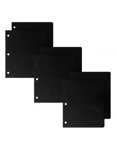 Carpeta Ezco Fibra Negra Oficio