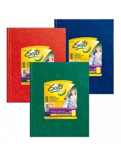 Cuaderno Exito Rayado 19x24 Forrado T/d Araña Rojo 100 Hjs