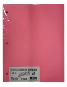 Separadores Mil28 De Materias Rosa