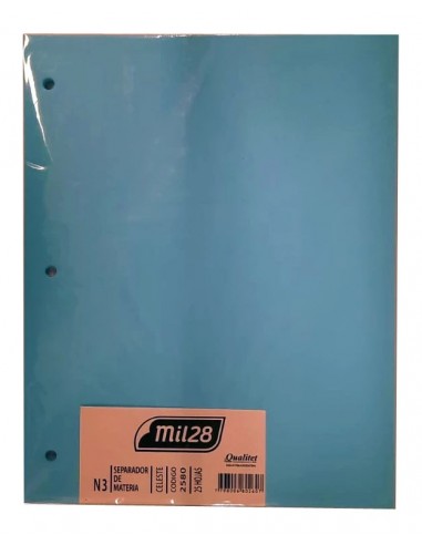 Separadores Mil28 De Materias N3 Turquesa