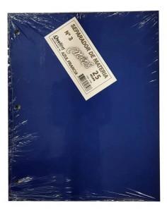 Separadores Mil28 De Materias Azul X 25 Hjs