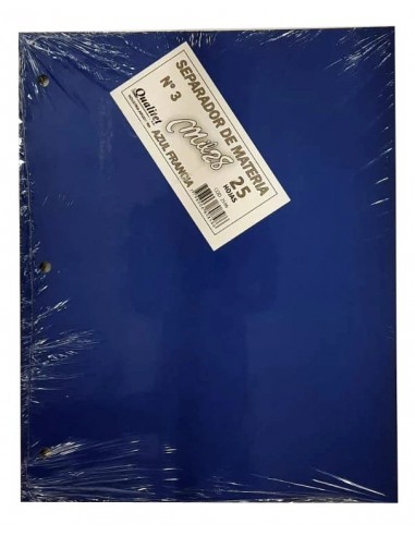 Separadores Mil28 De Materias Azul Francia X 25...