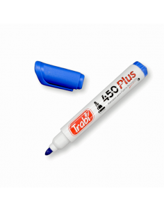 Marcador Trabi 450 Para Pizarra Blanca Celeste Recargable