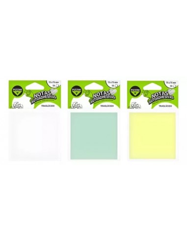 Notas Adhesivas Pizzini Amarillo Translucido 75...