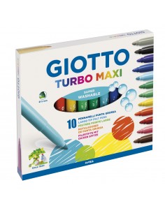 Marcador Giotto Turbo Maxi X 10 Colores