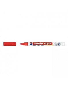Marcador Edding Tiza Liquida E4085 Rojo