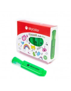 Resaltador Skycolor Chato Fluor Verde