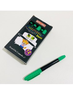 Marcador Util Uno Doble Punta Verde Smaller