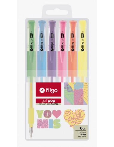 Boligrafo Colours Pastel X 6 25797