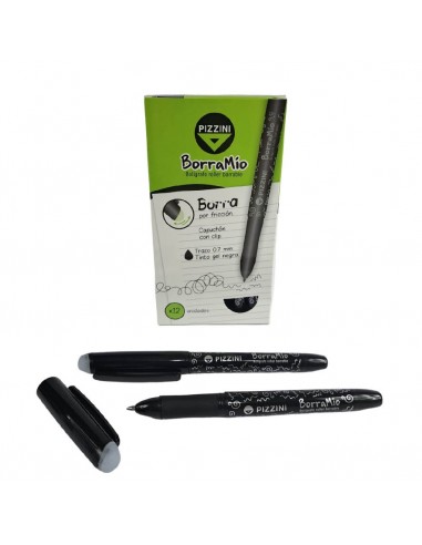Boligrafo Pizzini Borramio Negro 0.7 B80ng