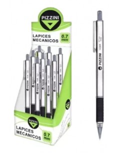 Lapiz Mecanico Pizzini Cuerpo Metalico 0.7mm 1436r