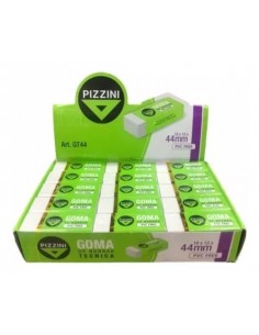 Goma De Borrar Tecnica Largo 44 Mm Blanca Gt44 Pizzini