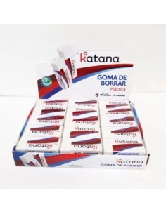 Goma De Borrar Blanca Escolar Katana