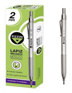 Lapiz Mecanico Pizzini 1478 2mm Antideslizante Metalico...