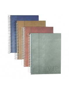 Cuaderno Asamblea Cuadriculado 22x29 T/c Vip Cuero As 11...