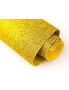 Goma Eva Glitter 40x60 Dorado