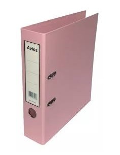 Bibliorato Onix A4 Lomo Angosto Rosa Pastel