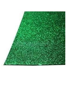 Goma Eva Glitter 40x60 Verde Oscuro