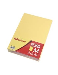 Resma Medoro A4 21x29.7 Amarillo