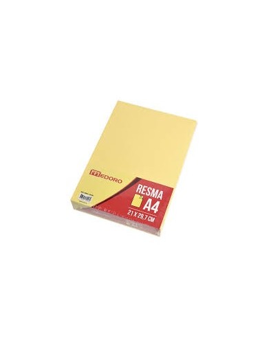 Resma Medoro A4 21x29.7 Amarillo