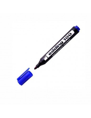 Marcador Edding Permanente E100 Azul