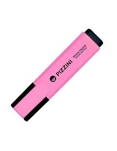 Resaltador Pizzini Plano Punta Biselada Rosa 1280ro