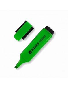 Resaltador Pizzini Plano Punta Biselada Verde 1280ve