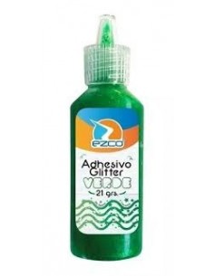 Adhesivo Ezco Glitter 21 Grs Verde