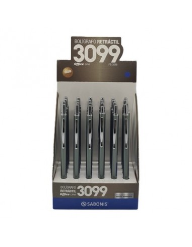 Boligrafo Sabonis Metal Negro 3099