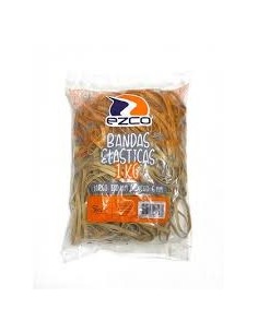 Bandas Elasticas Ezco 1000 Grs (largo 130 Mm X Ancho 6 Mm)