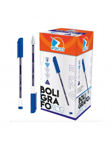 Boligrafo Ezco 1 Mm Azul Txt